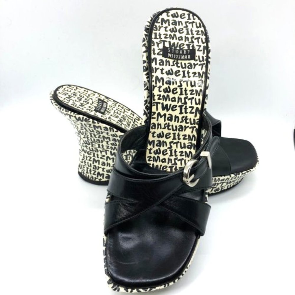 Stuart Weitzman Open Toe Platform Wedges (Nwot) - image 1